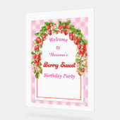 Kinder Personalisiert Berry Sweet B'day Willkommen Acrylschild (Winkel)