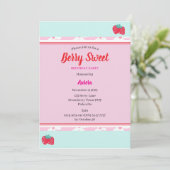 Kinder Personalisiert Berry Sweet Party Einladung (Stehend Vorderseite)