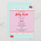 Kinder Personalisiert Berry Sweet Party Einladung (Vorne/Hinten)
