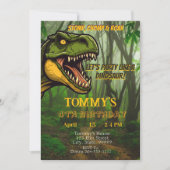Kinder Personalisiert Dinosaurier Geburtstag Einladung (Vorderseite)