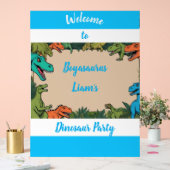 Kinder Personalisiert Dinosaurier Party Begrüßungs Acrylschild (Hochzeit)