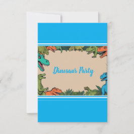 Kinder Personalisiert Dinosaurier Party Dankeschön Dankeskarte