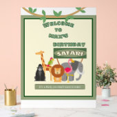 Kinder Personalisiert Geburtstag Safari Begrüßungs Acrylschild (Hochzeit)