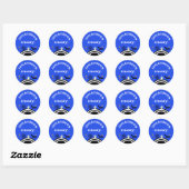 Kinder Personalisiert Halloween Candy Runder Aufkleber (Blatt)