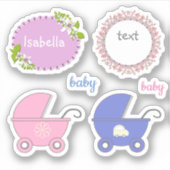 Kinder personalisiert, Kinder, Vintag, Retro, Kind Aufkleber (Vorderseite)