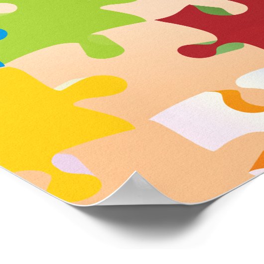 Kinder Personalisiert Name Cool Puzzle Poster (Ecke)