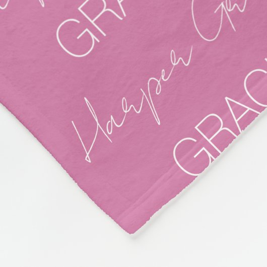 Kinder Personalisiert Name Fleece Blanket (Ecke)