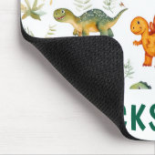 Kinder Personalisiert Niedlicher Dinosaurier Mousepad (Ecke)