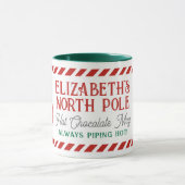 Kinder Personalisiert Nordpol Tasse mit heißer Sch (Zentrum)