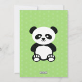 Kinder Personalisiert Panda Kawaii Einladung zum G (Rückseite)