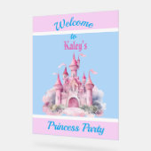 Kinder Personalisiert Princess Party Begrüßungszei Acrylschild (Winkel)