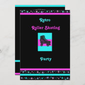 Kinder Personalisiert Retro Roller Skaten Einladun Einladung (Vorne/Hinten)