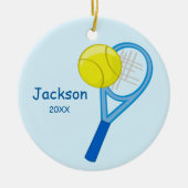Kinder Personalisiert Tennis Keepake Keramikornament (Vorne)