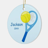 Kinder Personalisiert Tennis Keepake Keramikornament (Links)
