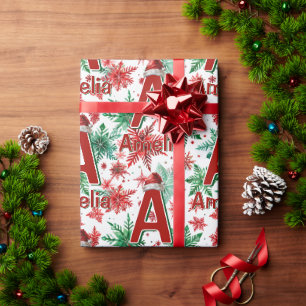 Kinder personalisiert Weihnachten Geschenkpapier