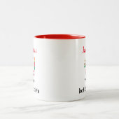 Kinder Personalisiert Weihnachten Heiße Kakao Zweifarbige Tasse (Mittel)