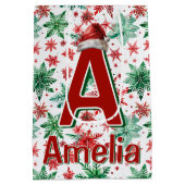 Kinder personalisiert Weihnachten Mittlere Geschenktüte (Rückseite)