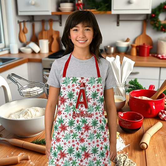 Kinder personalisiert Weihnachten Schürze