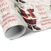 Kinder Personalisiert Weihnachtsgeburten Geschenkpapier (Rolleneckpunkt)