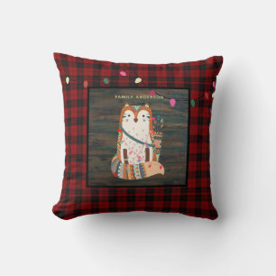 Kinder Personalisiert Xmas Tribal FOX Buffalo Kari Kissen