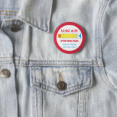 Kinder Personalisierte Allergie Warnhinweis Epinep Button (Beispiel)