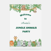 Kinder Personalisierte Jungtiere Begrüßungszeichen Acrylschild (Vorderseite)