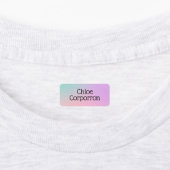 Kinder personalisierte Namensschilder rosa lila un Etiketten (Befestigt)