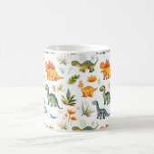 Kinder Personalisierte Niedliche Dinosaurier Patte Kaffeetasse (Mittel)