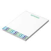 Kinder Personalisierte Zickzack moderne, einfache Notizblock (Rotiert)