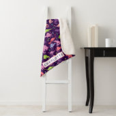 Kinder Personalisierten Dinosaurier Rosa Lila Mädc Sherpadecke (Beispiel)