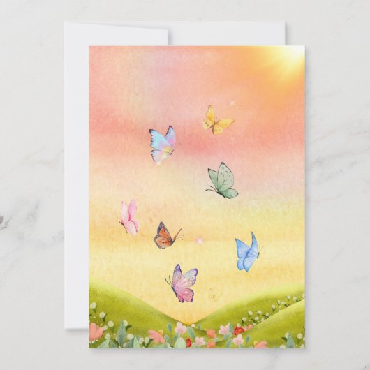 Kinder Personalisierter Brief zur Trauer Einladung (Rückseite)