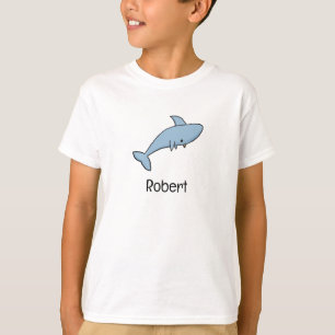 Kinder Personalisierter Cartoon Hai T-Shirt