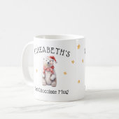 Kinder Personalisierter Weihnachtsbär Kakao Tasse (Vorderseite Links)