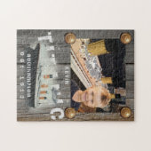 Kinder Personalisiertes Foto Rustikales Titanic Puzzle (Horizontal)