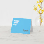 Kinder persönlich glücklich Geburtstag minimal Karte (Gelbe Blume)