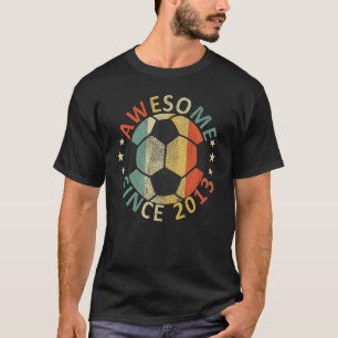 Kinder Phantastisch seit 2013 9. Geburtstag Fußbal T-Shirt