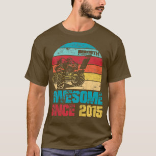 Kinder Phantastisch seit 2015 7. Geburtstag Monste T-Shirt