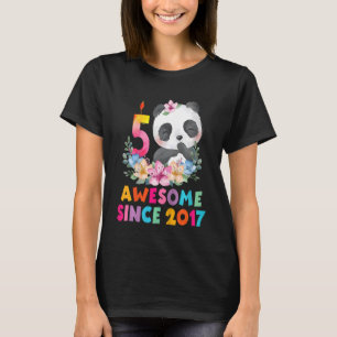 Kinder Phantastisch seit 2017 5. Geburtstag 5 Jahr T-Shirt
