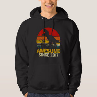 Kinder Phantastisch seit 2017 5. Geburtstag Dinosa Hoodie