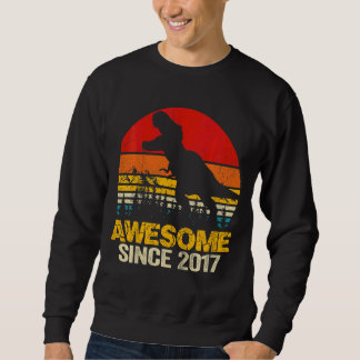 Kinder Phantastisch seit 2017 5. Geburtstag Dinosa Sweatshirt
