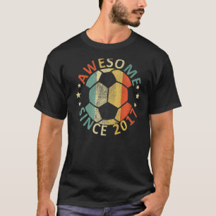 Kinder Phantastisch seit 2017 5. Geburtstag Fußbal T-Shirt