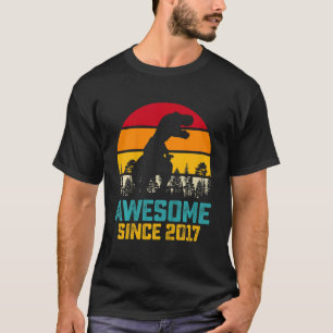 Kinder Phantastisch seit 2017 Dinosaurier 5 Jahre  T-Shirt