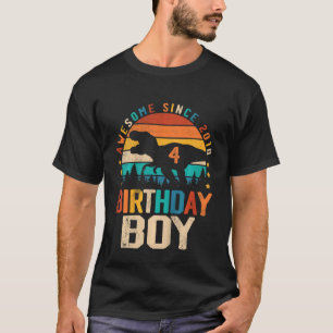 Kinder Phantastisch seit 2018 4. Geburtstag Boy Di T-Shirt