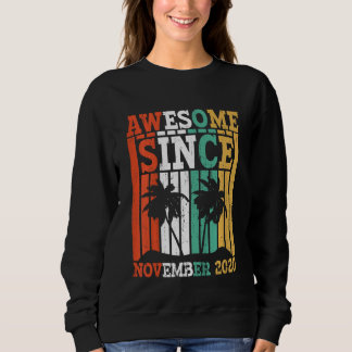 Kinder Phantastisch seit November 2020 Retro Vinta Sweatshirt