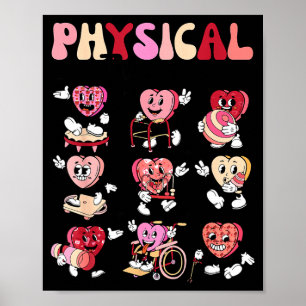 Kinder-Physiotherapie Pt Pta Frohen Valentinstag Poster