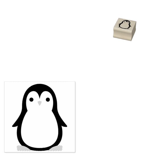 Kinder Pinguin Niedlich Gummistempel (Stempel)