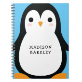 Kinder Pinguin Niedlich Notizblock (Vorderseite)