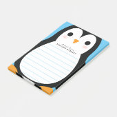 Kinder Pinguin Niedlich Post-it Klebezettel (angewinkelt)