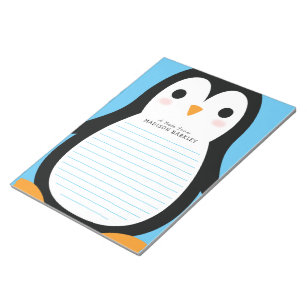 Kinder Pinguin Niedliche persönliche Hintergrundin Notizblock