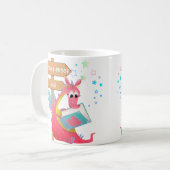 Kinder Pink Dragon Keramik Tasse ausgestorben (Vorderseite Links)